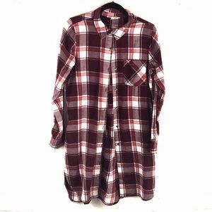 Plaid Tunic Shirt
